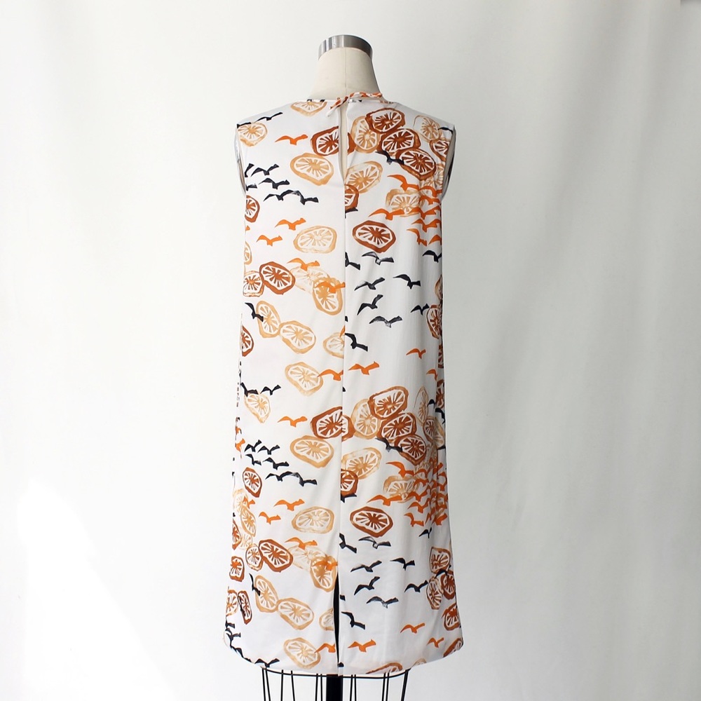 1960s vintage Vanity Fair Novelty Print Slip Dress - Picture 3 of 8